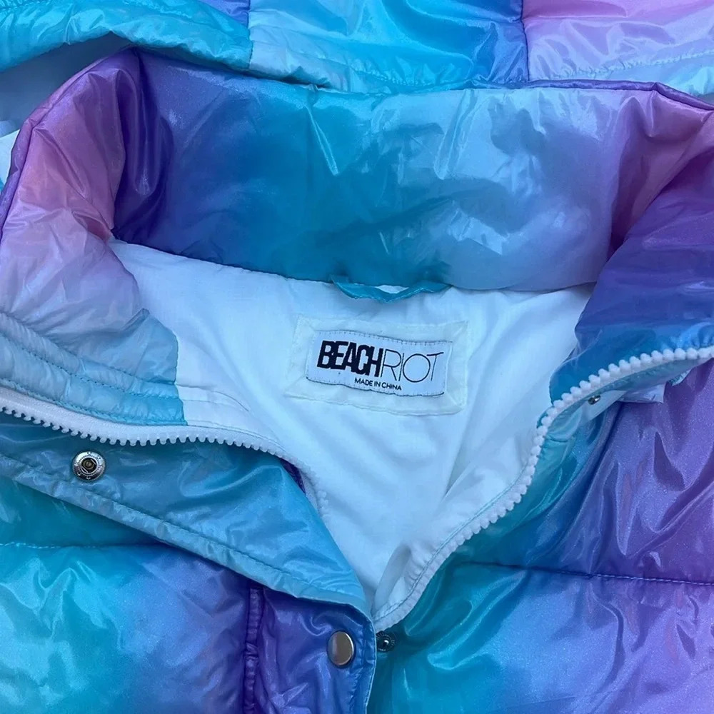 Beach Riot Puffer Coat, ombre pastel - Picture 6 of 10